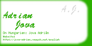 adrian jova business card
