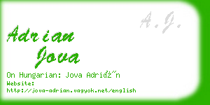 adrian jova business card